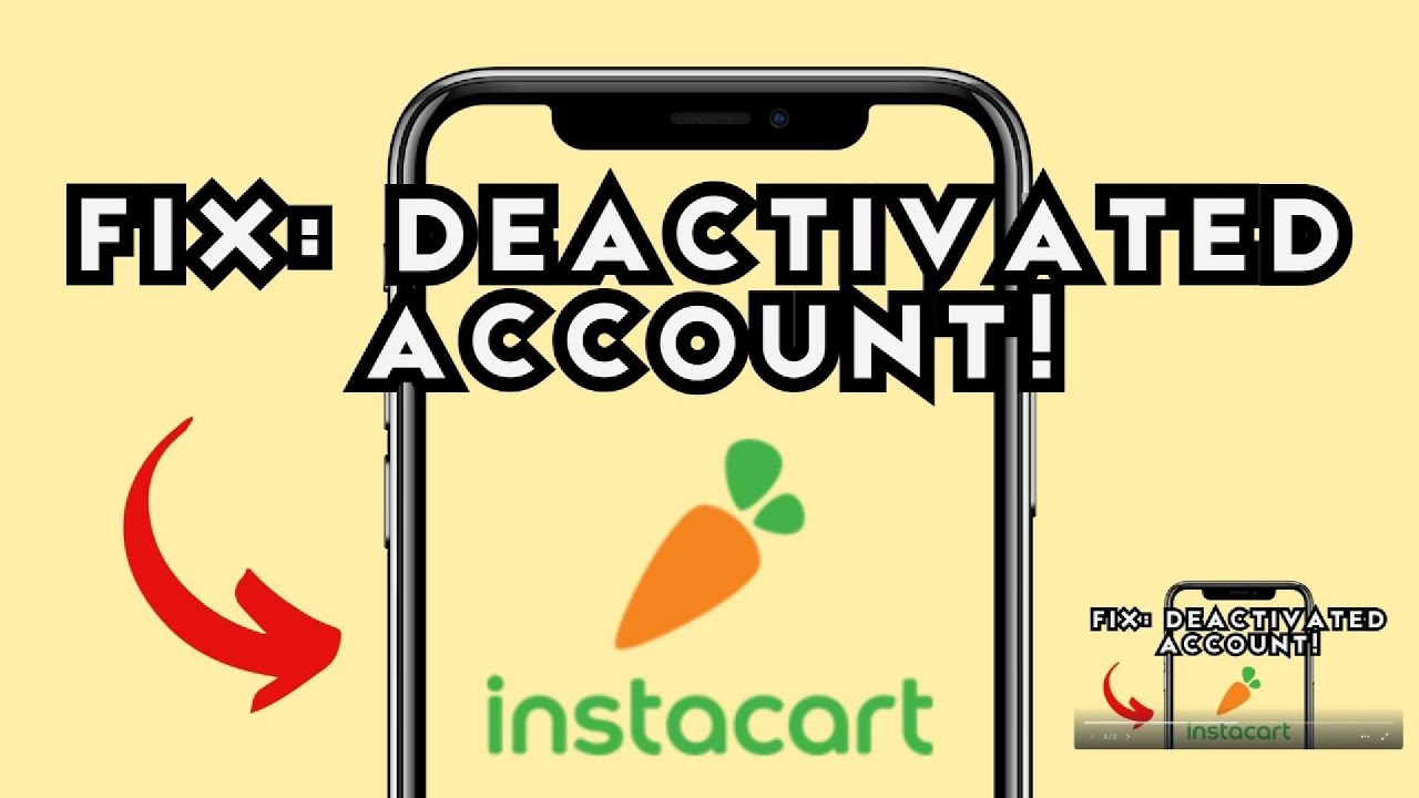 NEW! FIXED INSTACART DEACTIVATED MY ACCOUNT (WORKING) 2025! - YouTube