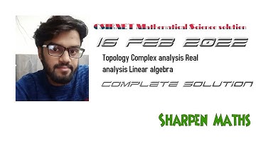 CSIR-NET 2022 cutoff Exam analysis|| Solution Topology Complex analysis Real analysis Linear algebra