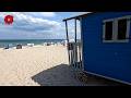 Hohwachter Bucht, Ostsee 2024. Ausflugtipp. Sandstrand. Sturmflut- Schäden auch an der Seebrücke. 4K