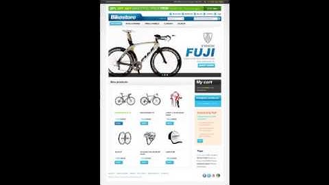 Preview White Bike Shop Magento Theme by Hermes TMT