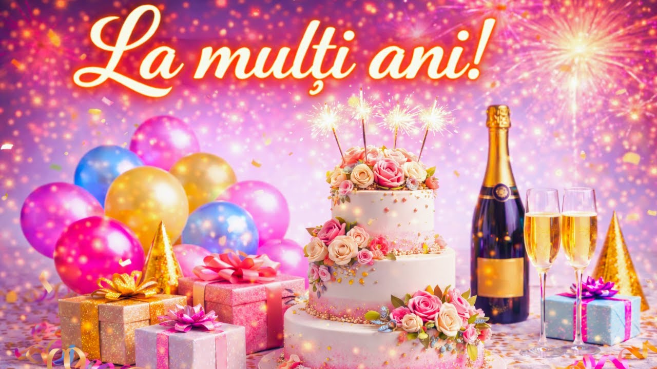 La mulți ani fericiți! 🎂🥂 Cântec & mesaj de aniversare