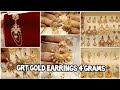 4 Grams GRT Light Weight Earrings | Gold Chandbali Antique Earrings Impon Gold Designs | Fancy  wear