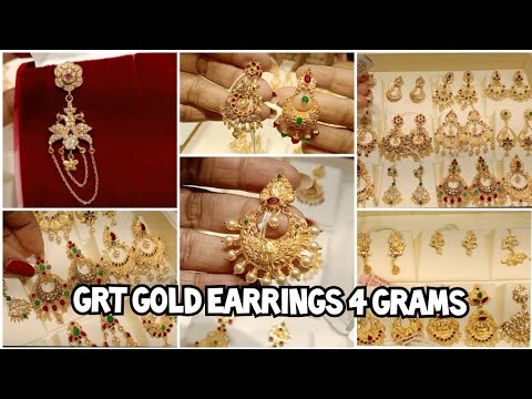 Earrings Designs in GRT Jewellers  Jewellery Designs