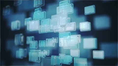 Blue Glass Squares, Abstract Animation Stock Motion Graphics