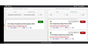 KEAM 2022  OPTION REGISTRATION DEMO