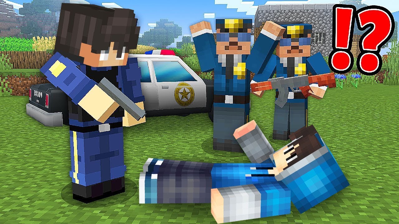 MŮJ KAMARÁD SE ZBLÁZNIL JAKO POLICISTA V MINECRAFTU...