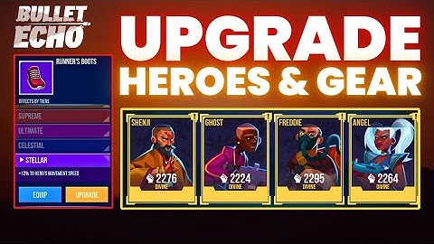 How to UPGRADE heroes and gear FASTER! | Bullet Echo Beginner Series (Ep 2)