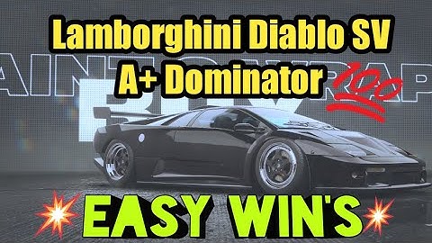 NFS UNBOUND LAMBORGHINI DIABLO SV DOMINATOR!!! A+ TIER!