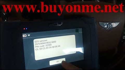 How to use Lonsdor K518ISE Key Programmer read pin code & program Bentley Flying Spur smart keys?