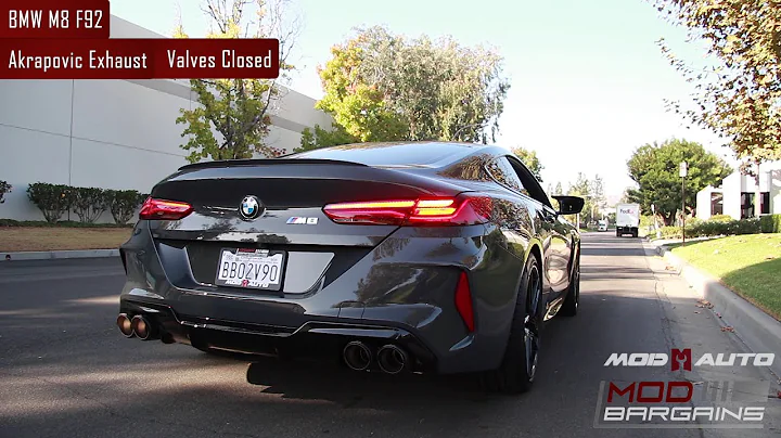 Exhaust Notes: Akrapovic BMW M8 F92