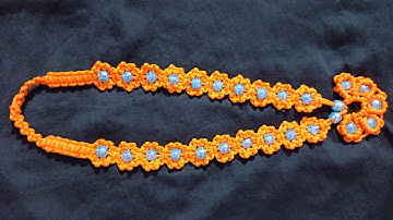 Macrame Garland for Ganpati | Macrame Kanthi | How to make Macrame Kanthi