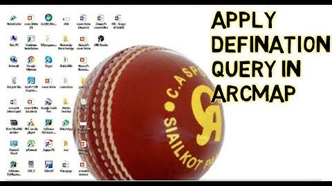 How to apply Defination query in ArcMap