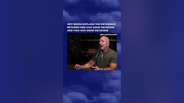 Jeff Bezos explains one-way door decisions