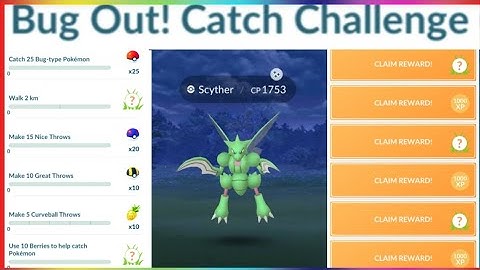 Speedrunning *Bug Out! Catch Challenge* research in Pokemon Go
