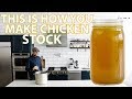 Homemade Roasted Chicken Stock Recipe (Bone Broth)