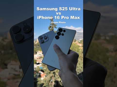 Samsung S25 Ultra vs iPhone 16 Pro Max Zoom Test!