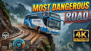 MOST DANGEROUS ROAD! 😱 Bus Simulator Indonesia (Extreme Mountain Route) screenshot 5