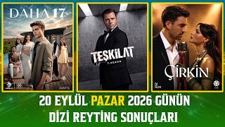 20 Eylül Pazar Günün | Dizilerin Reyting Sonuçları | Bölüm 252