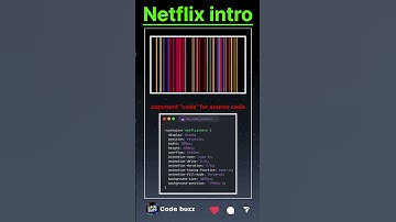 ❤️‍🔥Netflix intro animation using HTML and css | code buzz | Netflix intro | #coding #netflix