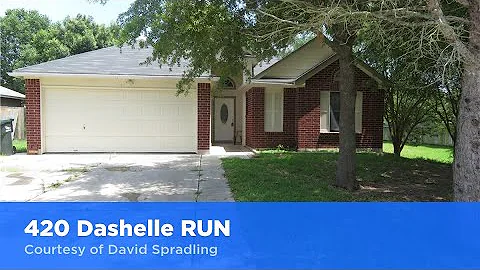 420 Dashelle RUN Kyle, TX 78640 | David Spradling ...