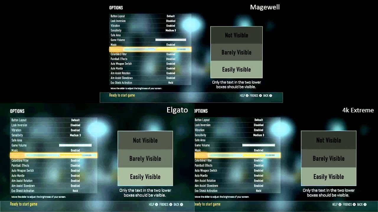 Capture card comparison Brightness and Color - YouTube