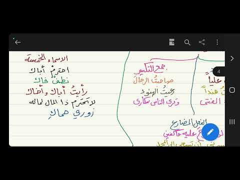 الآجرومية علامات النصب 4