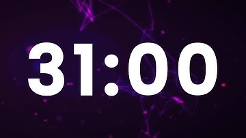 31 Minute Timer - 1860 Seconds Timer - Countdown -  Clean And Simple [ELECTRIC]