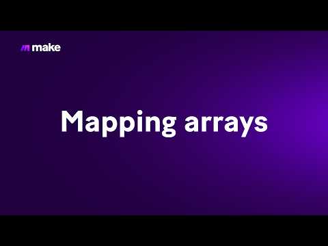 Mapping arrays