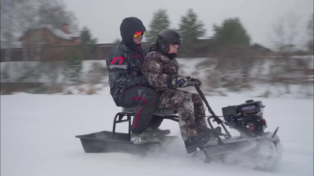 Бюджетные мини снегоходы и снегокаты, катаем на технике Лидер Белка ...