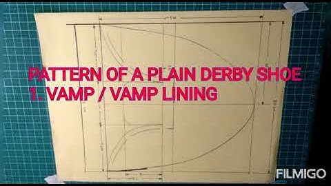 PATTERN OF A PLAIN DERBY SHOES (PART 1)