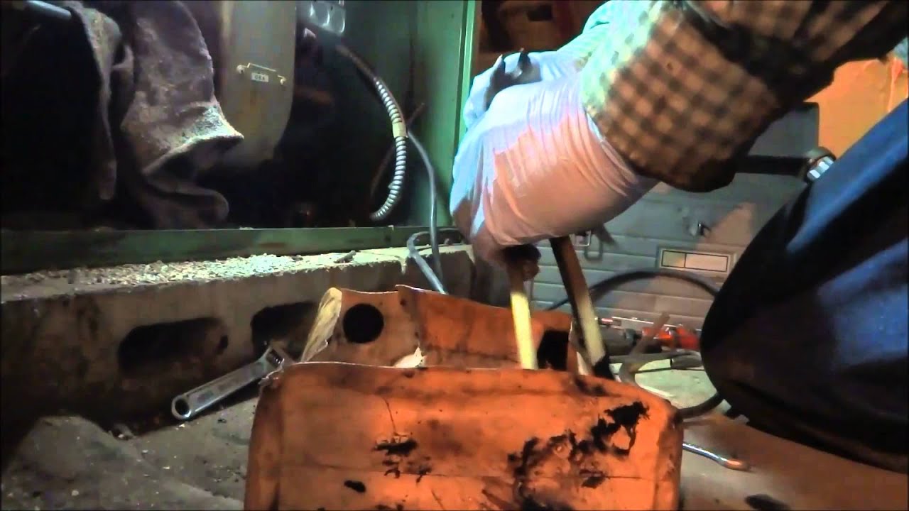 old lowboy furnace,new oil line,bleed oil from pump YouTube