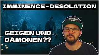 IMMINENCE - DESOLATION (Reaction) | Schmier reagiert | FIRST TIME REACTION