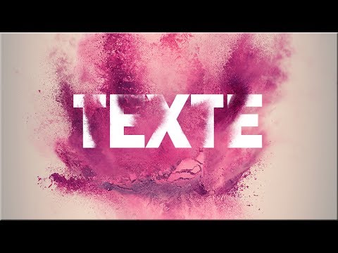 Tuto Photoshop | Effet de texte d'explosion en poudre