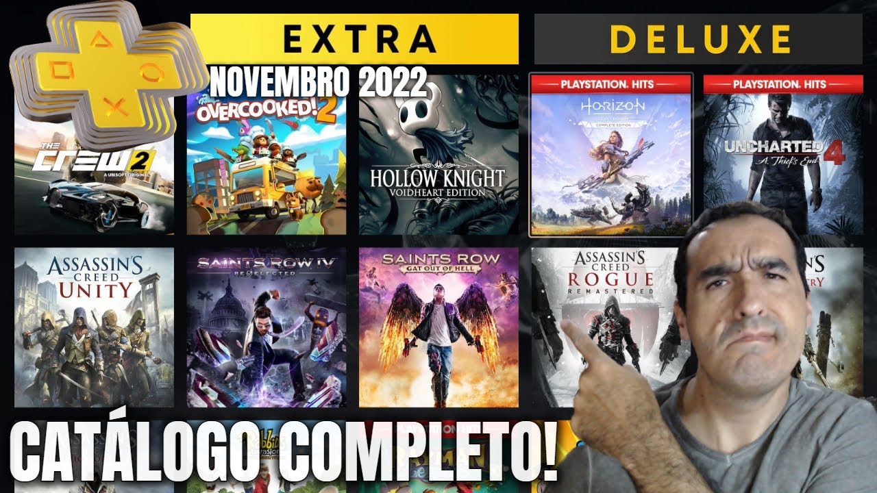 Lista completa jogos PS Plus Extra e Deluxe - Lista atualizada em Novembro  2022