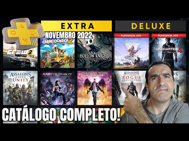 PlayStation Plus Extra e Deluxe - Catálogo de Jogos