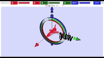 Flight Dynamics Gimbal JavaScript HTML5 Applet Simulation Model