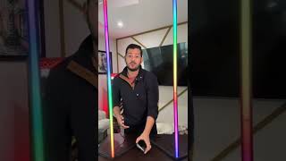 Transform your space FAST with this 56” RGB Floor Atmosphere Lamp 🔥 16M colors + 300+ modes + music
