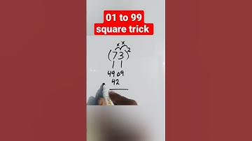 01 to 99 square trick🤔