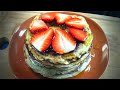 Pancakes🍰  o tortitas🥨  Americanas caseras 🍯 miel y crema de avellanas , paso a paso //