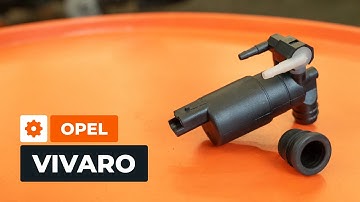How to replace the windscreen washer pump on the OPEL VIVARO A Van [AUTODOC TUTORIAL]