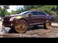 AceWhips.NET- Outrageous Cadillac XTS on Gold 30"s Forgiatos