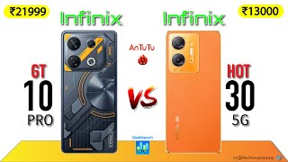 Infinix Gt 10 Pro vs Infinix Hot 30 5G |  G8050vs6020   antutu geekbench hot30 gt1pro