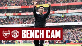 BENCH CAM | Arsenal vs Manchester United (3-1) | All the action and reactions!