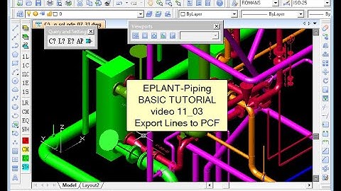 EPLANT-Piping Basic Tutorial: Export Lines to PCF (pde_11_03)