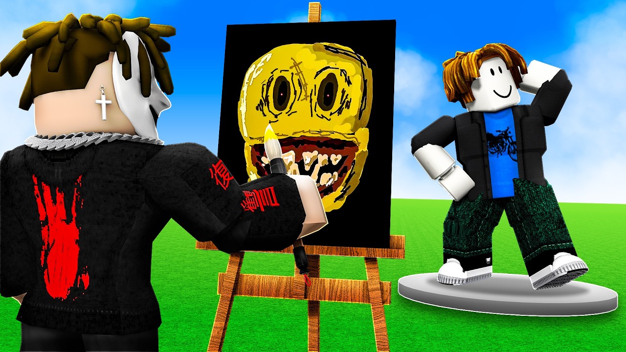 ASUSTANDO a NIÑOS con DIBUJOS TURBIOS en Roblox