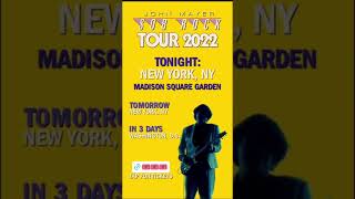 John Mayer Sob Rock Tour 2022 Show Announcement - New York Feb. 20, 2022