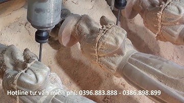 Máy cnc đục trụ rồng, đục tượng gỗ ngày càng được ưa chuộng tại Đồng Nai, bình Dương