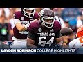 Layden robinson college highlights texas am og  new england patriots 2024 nfl draft pick