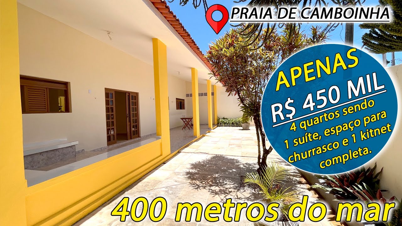 ❌INDISPONÍVEL❌CAMBOINHA - #joaopessoa #paraiba  .Casa 4 quartos sendo 1 suíte, terreno 12x30.