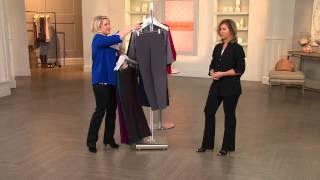 Susan Graver Stretch Cotton Petite Full Length Leggings with Sandra Bennett